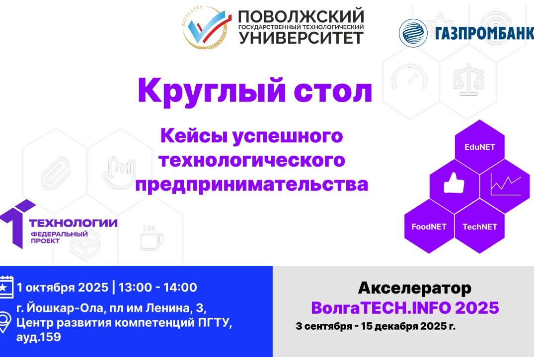 Круглый стол. Кейсы успешного технологического предпринимательства